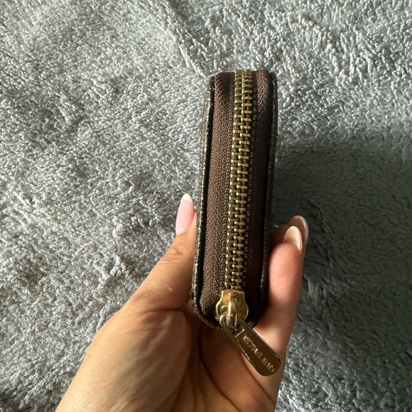 Michael Kors Brown and Gold Wallet with Signature Monogram - Picture 4 of 6